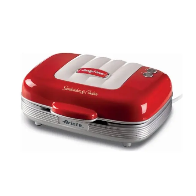 Ariete Sandwich & Cookies 3-in-1 Party Time 700W Red (1972/00)