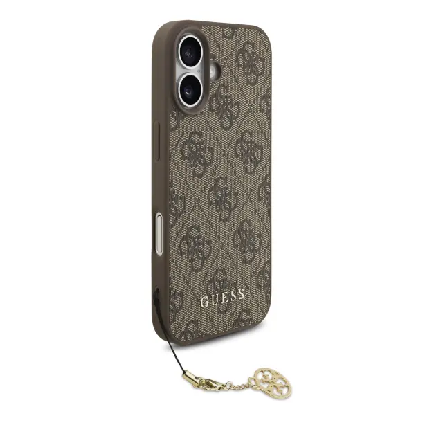 Guess 4G Charm MagSafe Case for iPhone 17 Tone on Tone Brown 3