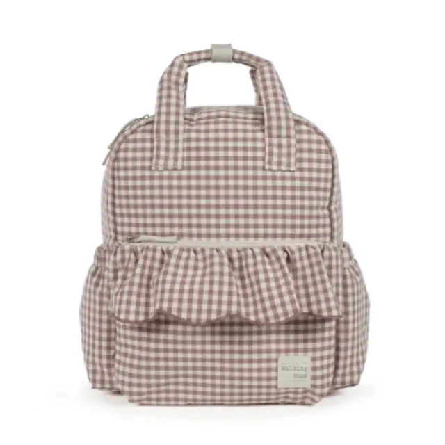 Walking Mum: Τσάντα Αλλαξιέρα Backpack Praline Vichy Moka