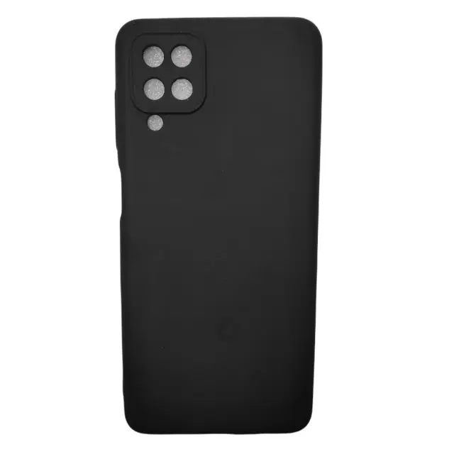 Real Smooth Silicone Finger Grip Samsung Galaxy Α12/Μ12 SM-A125/M127 BLACK
