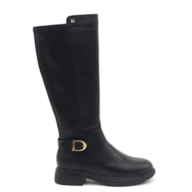 Donna Serena Μπότες Γυναικείο δέρμα/ύφασμα Μαύρο DSE/5895 NERO - 38