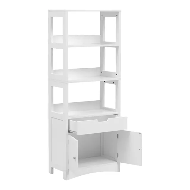 Ντουλάπι-στήλη Sejo pakoworld mdf λευκό 60x32.5x154εκ 2