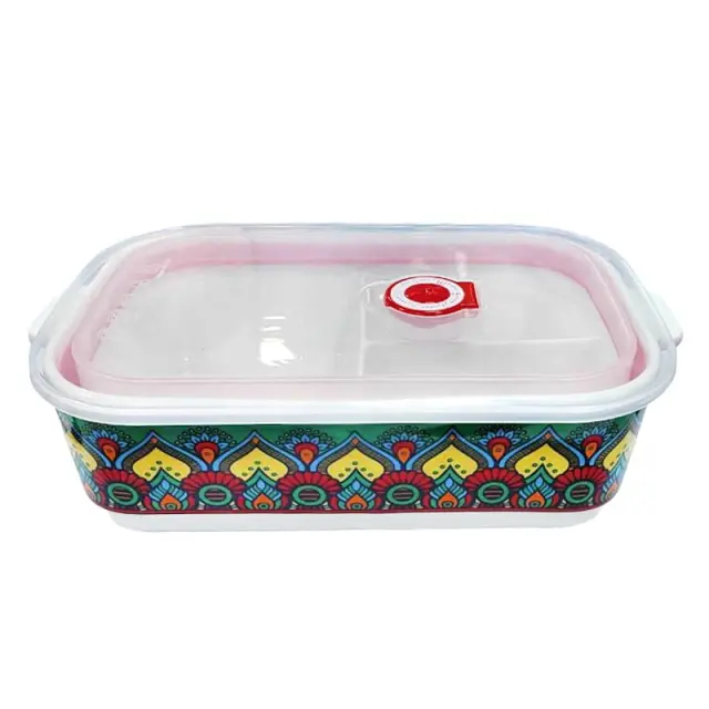 Κεραμικό Δοχείο Φαγητού 3 Θέσεων - Ceramic Split Bowl Box 97-75