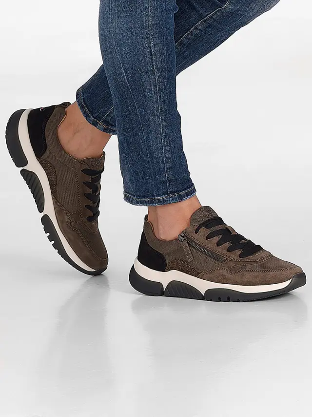 Gabor Sneakers Γυναικείο Δέρμα Νυbuck/ύφασμα Καφέ GAB/76938 30-MOHAIR SCHWA 2