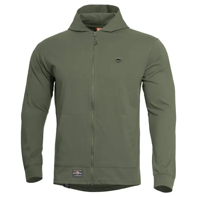 Pentagon Agis Ring Spun Sweater-Ζακέτα 100% Βαμβακερή για Καθημερινή Χρήση - 06CG-Camo Green