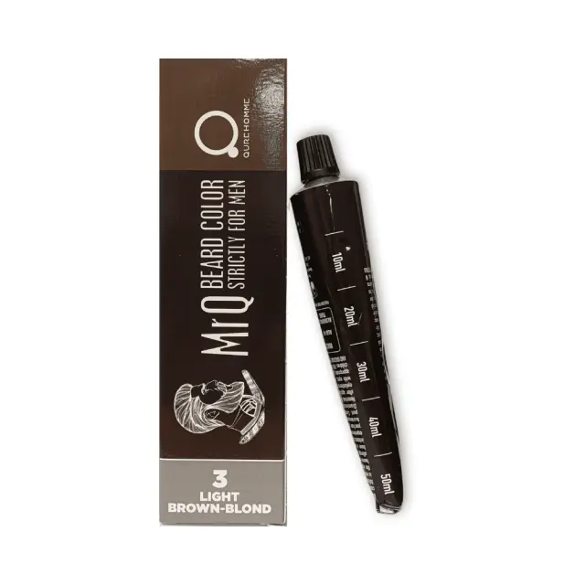 MrQ Strictly For Men - Beard and Mustache 5 Min Dye Tube Light Brown-Blond - 5λεπτη Βαφή για Γενειάδα & Μουστάκι Ανοιχτό Καστανό έως Ξανθό Χρώμα σε Σωληνάριο 50ml από την QureHomme.