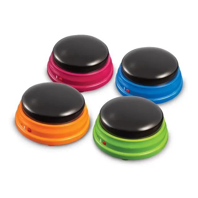 Learning Resources 4 Βομβητές Απαντήσεων (Buzzers) με ηχογράφηση για 3+ ετών LER 3769
