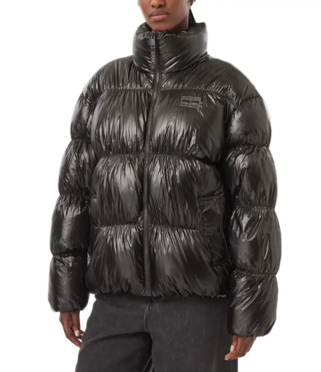 Tommy Hilfiger γυναικείο φουσκωτό γυαλιστερό μπουφάν DW0DW23423-1