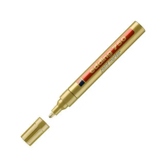 Edding 750 Μαρκαδόρος Λαδιού Ανεξίτηλος Χρυσό 2-4mm