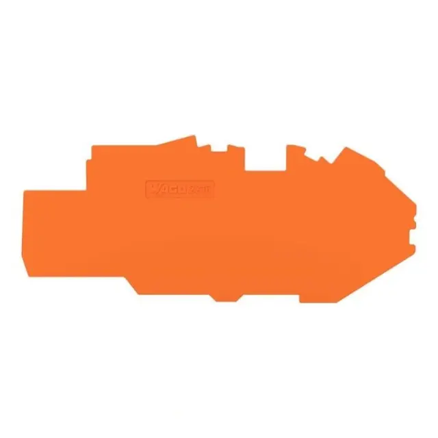 End and intermediate plate; 1 mm thick; orange