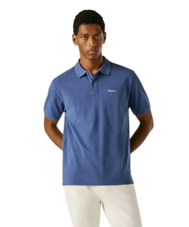 Pepe Jeans - Ανδρικό T-shirt Polo Oscar PM5400087-576 Μπλε Ραφ 2