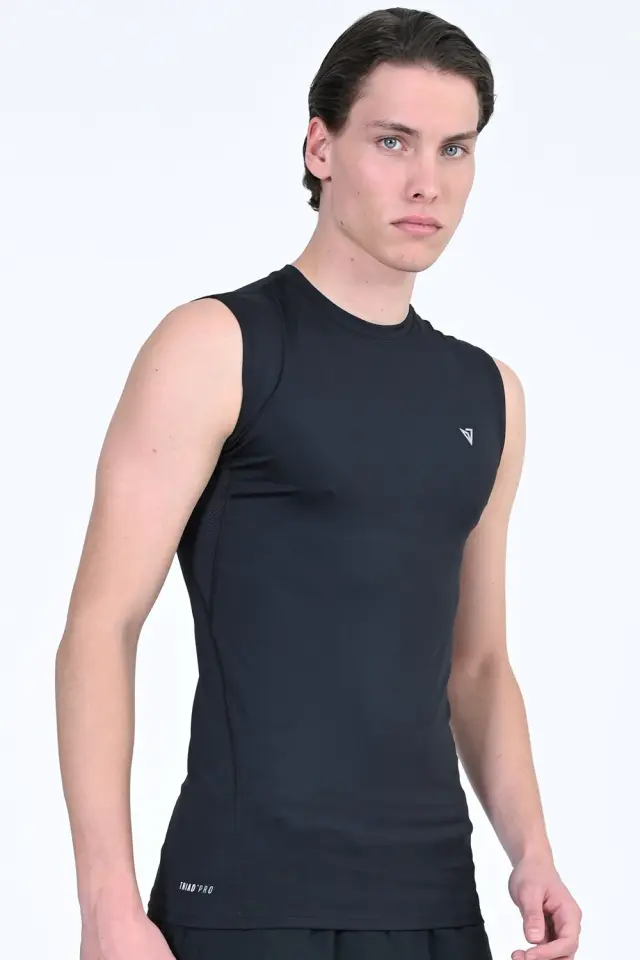 Magnetic North Compression Ανδρική Ισοθερμική Αμάνικη Μπλούζα 50032-Black 2