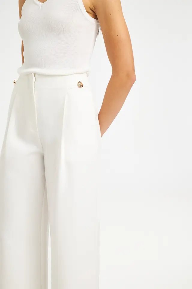 Ψηλόμεσο Tailored Παντελόνι KODA TROUSERS - XS 3