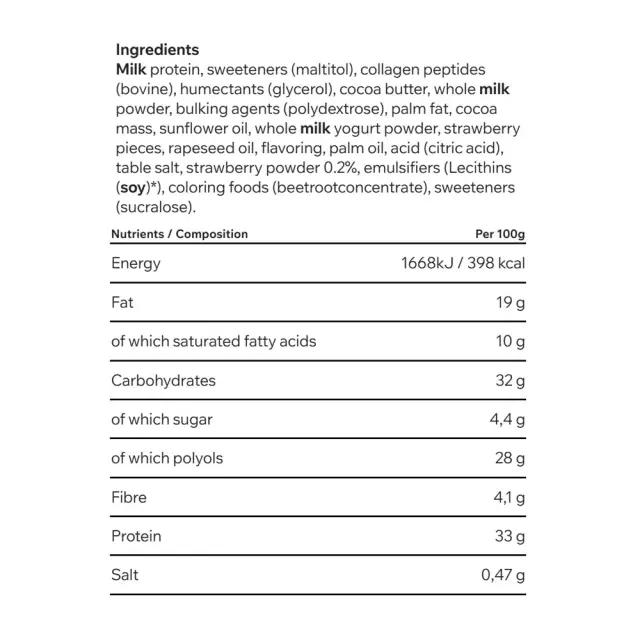 ESN Designer Protein Bar strawberry-yogurt, 45-g 2