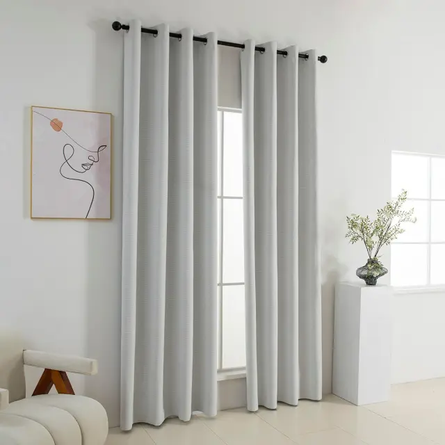 Beauty Home Κουρτίνα Full Blackout σκίασης με 8 κρίκους Elite Art 8392 Ice-No1 140x270 Πάγου 2