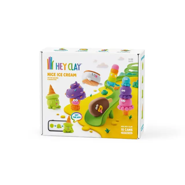 Hey Clay Κατασκευές από Πολύχρωμο Πηλό Nice Ice Cream (3+ ετών) 15029