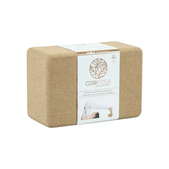 Amila Cork Yoga Block Καφέ 48084 (Amila) - One Size