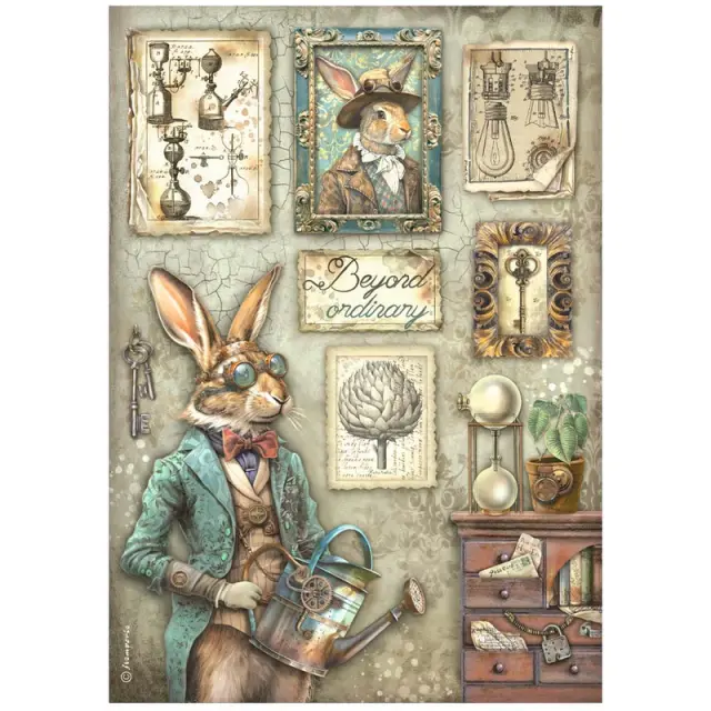 Ριζόχαρτο ντεκουπάζ Stamperia 21x29cm A4, Alterego, Rabbit