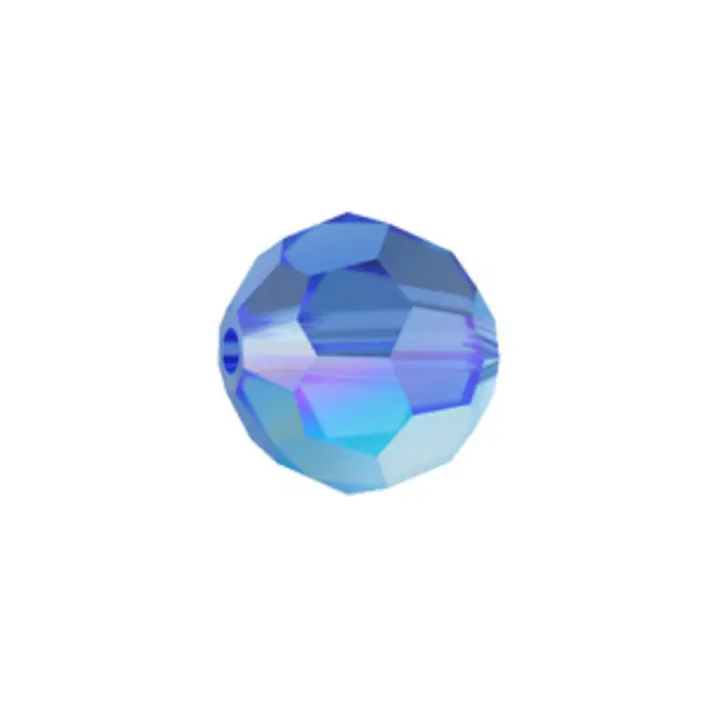 Swarovski 5000 Faceted Round Sapphire AB 6mm - 10τεμ