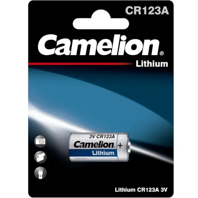 Camelion CR123A-BP1 – Μπαταρία Λιθίου CR123A 3V (1τμχ)