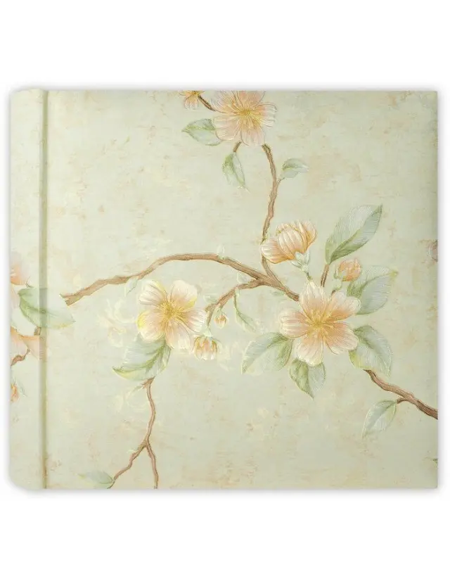 Άλμπουμ βιβλιοδεσίας με κουτί 32×32 cm 100 σελίδες με λευκό χαρτόνι και ρυζόχαρτα (Almonds pastel beige B) Louvre