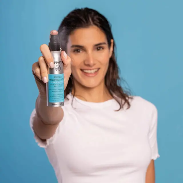 Apivita Greek Mountain Tea Face Water Τονωτικό Νερό Προσώπου Αναζωογόνησης & Αντιοξειδωτικής Προστασίας 100ml 3