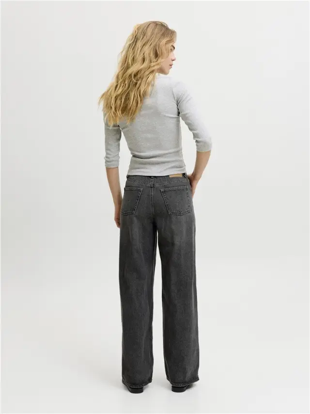Γυναικείο Τζιν Παντελόνι Wide Leg Μαύρο, JXTOKYO WIDE HW, JJXX - 28 3