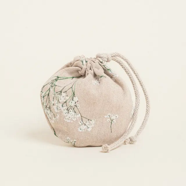 Beauty Home ΠΟΥΓΚΙ ΟΒΑΛ ΜΕ ΚΟΡΔΟΝΙ 13 x 14 cm ΓΥΨΟΦΥΛΛΗ 2