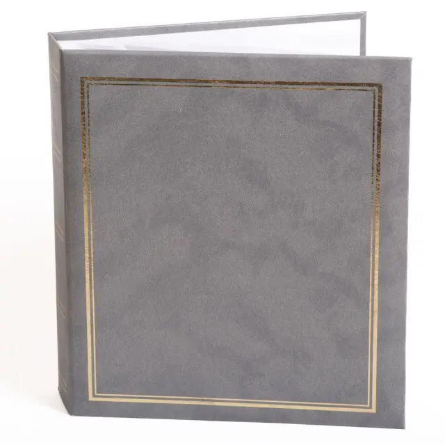 Άλμπουμ με θήκες 27x33cm για 100 φωτογραφίες 15×21 η 15x20 Γκρι (11120)