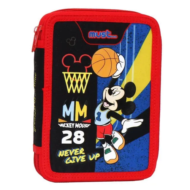 Σχολική Κασετίνα Διπλή Γεμάτη Disney Mickey Mouse Never Give Up Must / 587580 (Must)