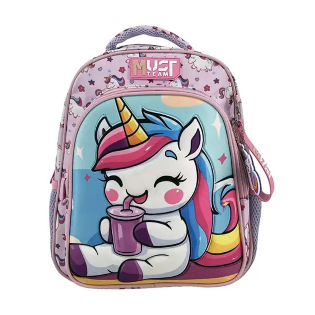 Must Σχολική Τσάντα Πλάτης Nηπίου 2 θήκες Eva 3D Cute Unicorn (000587299)