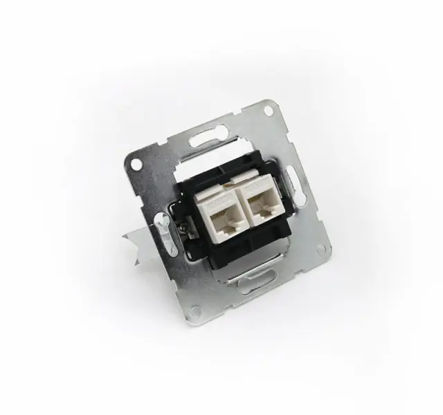 ΜΗΧΑΝΙΣΜΟΣ ΠΡΙΖΑΣ DATA ΔΙΠΛΗ RJ45+RJ45 Cat.6