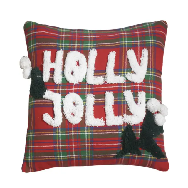 Διακοσμητικό Μαξιλάρι 40x40 Με Γέμιση Das Home Christmas 0846 Multicolor 100% βαμβακερό