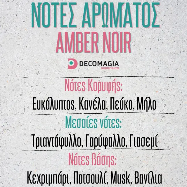 Άρωμα για κερί και σαπούνι 50ml, Amber Noir 2