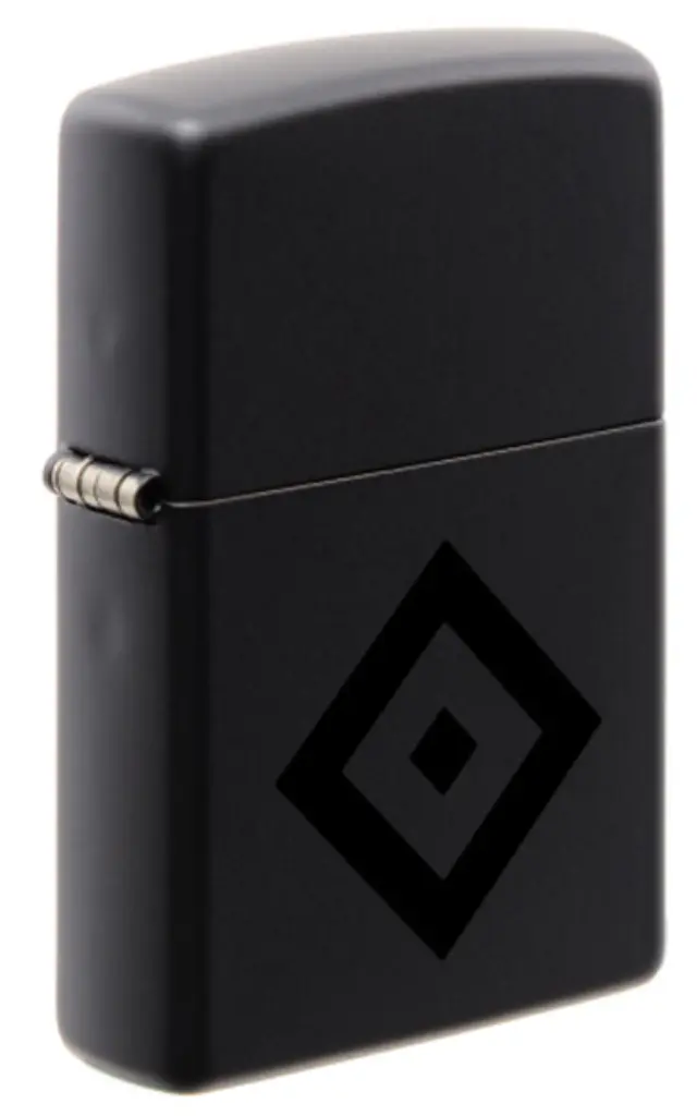 ZIPPO Αναπτήρας - Black Matt / Black Rhombus