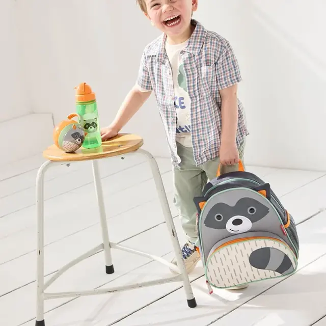 Skip Hop Zoo Παιδικό Σακίδιο Πλάτης Raccoon Grey 3