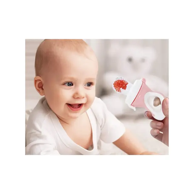 BabyJem Πιπίλα Τροφοδότης Φαγητού Σιλικόνης Pink 2