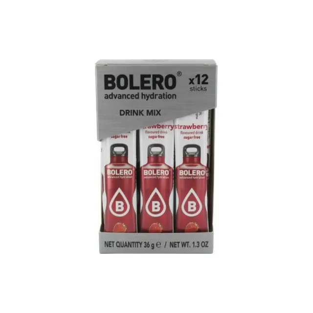 BOLERO Φράουλα - Χυμός Σε Σκόνη για 0,5LT (Κουτί των 12) x 3gr