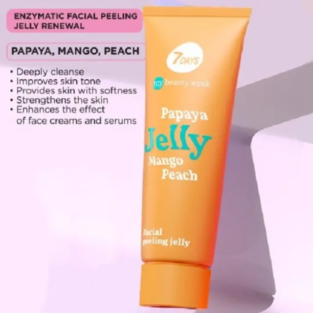 7Days Korean Face Jelly Peeling Προσώπου με Γλυκολικό Οξύ & Λακτικό Οξύ 80ml 3