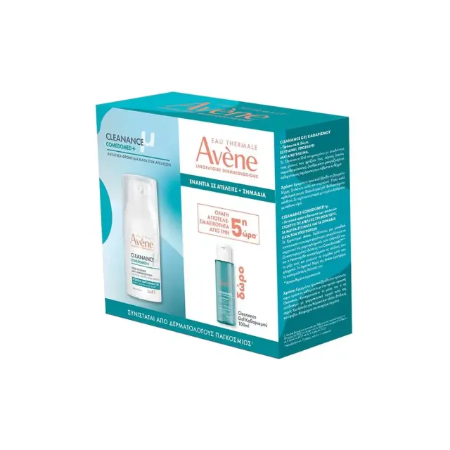 Avene Eau Thermale Promo Pack με Avene Cleanance Comedomed+ μ Κρέμα-Gel κατά των Ατελειών, 30ml & Δώρο Gel Καθαρισμού, 100ml, 1σετ