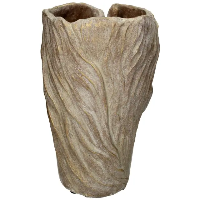 Κασπώ Μισό Πρόσωπο Χρυσό Τσιμέντο 19.5x16.5x22cm 2