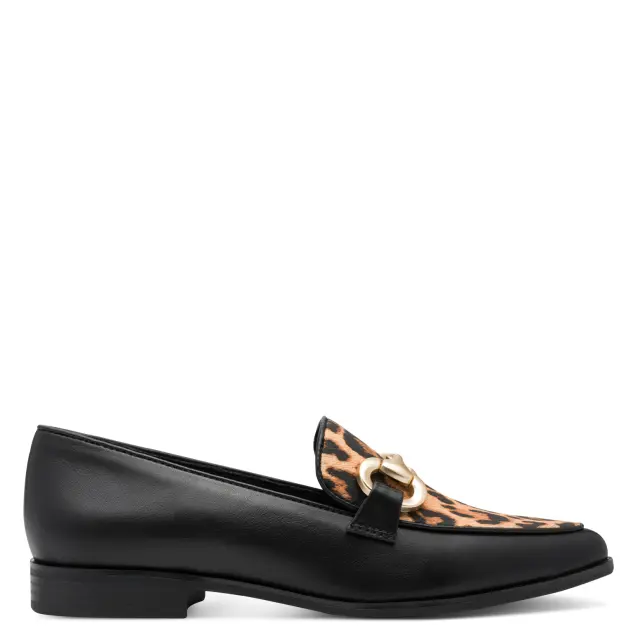 Γυναικεία Loafers Marco Tozzi 2-24216-45-005 Μαύρο Λεοπάρ Μαύρο - 36