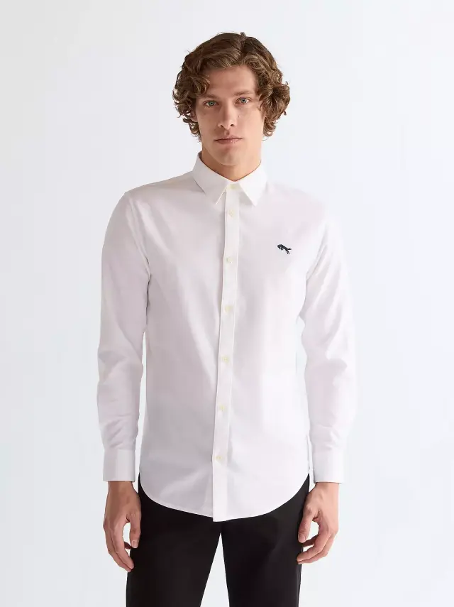 Wrangler Ανδρικό Πουκάμισο Oxford 112350485 – White Oxford - 3XL