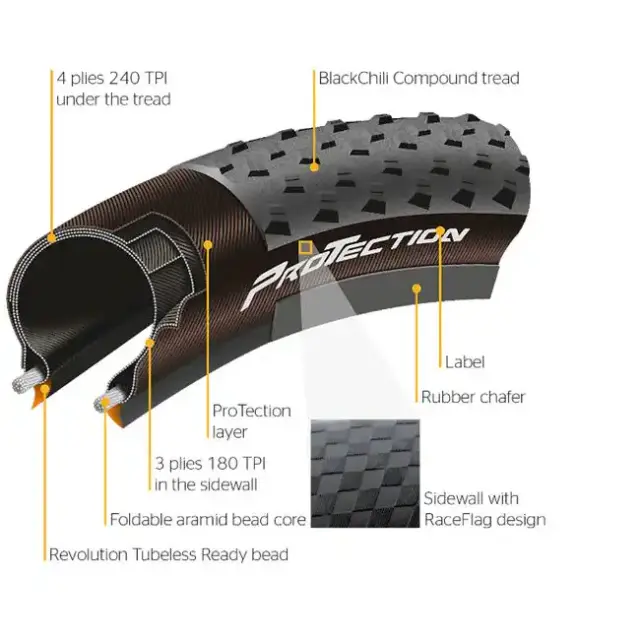 ΕΛΑΣΤΙΚΟ CONTINENTAL CROSS KING PROTECTION 27.5x2.6 ΔΙΠΛΩΤΟ 3