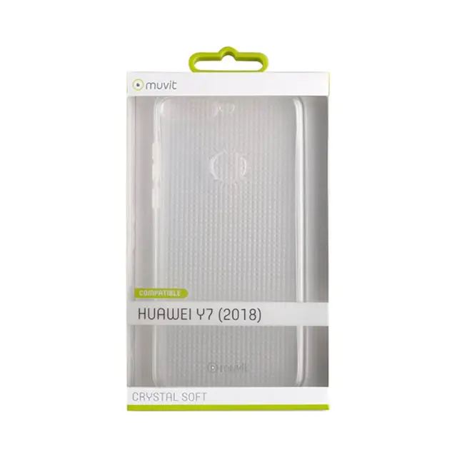Θήκη Σιλικόνης Muvit Crystal Soft Case Huawei Y7 2018 / Y7 Prime 2018 / Honor 7C Διάφανη 3