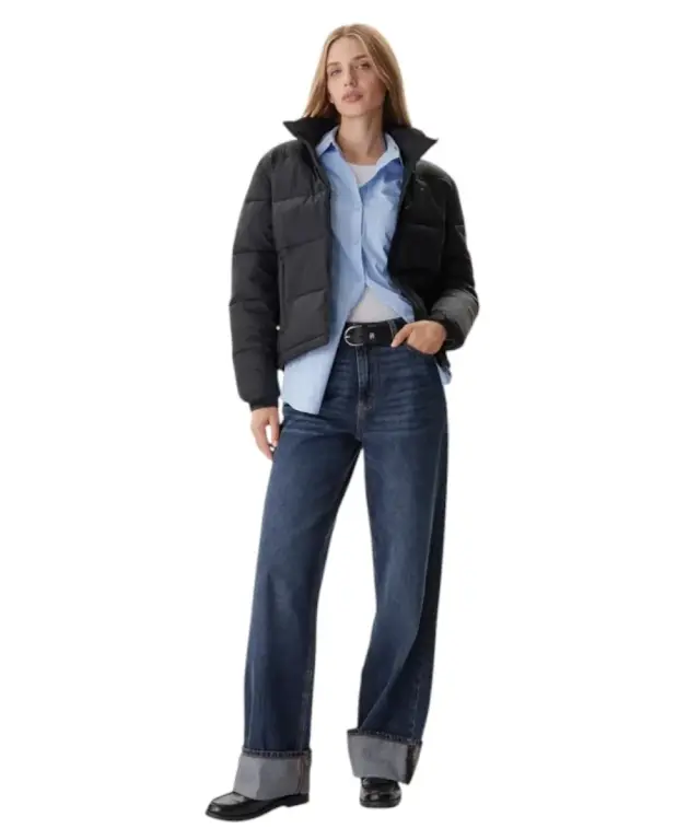 Tommy Hilfiger - Γυναικείο Μπουφάν Tjw Pckbl Hood Ess Puffer Ext Relaxed Fit DW0DW21619-BDS Μαύρο - L 2