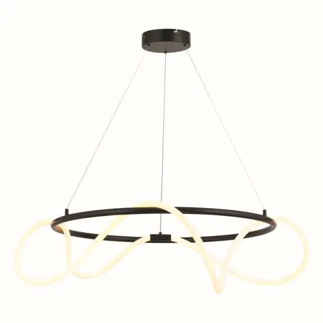 KYMA-ΦΩΤΙΣΤΙΚΟ ΚΡΕΜΑΣΤΟ ΜΑΥΡΟ ΜΑΤ ΜΕΤΑΛΛΙΚΟ LED SMD 60W 3000Κ 3400LM IP20 Φ800Χ2300ΜΜ / ZM36LEDP80BK