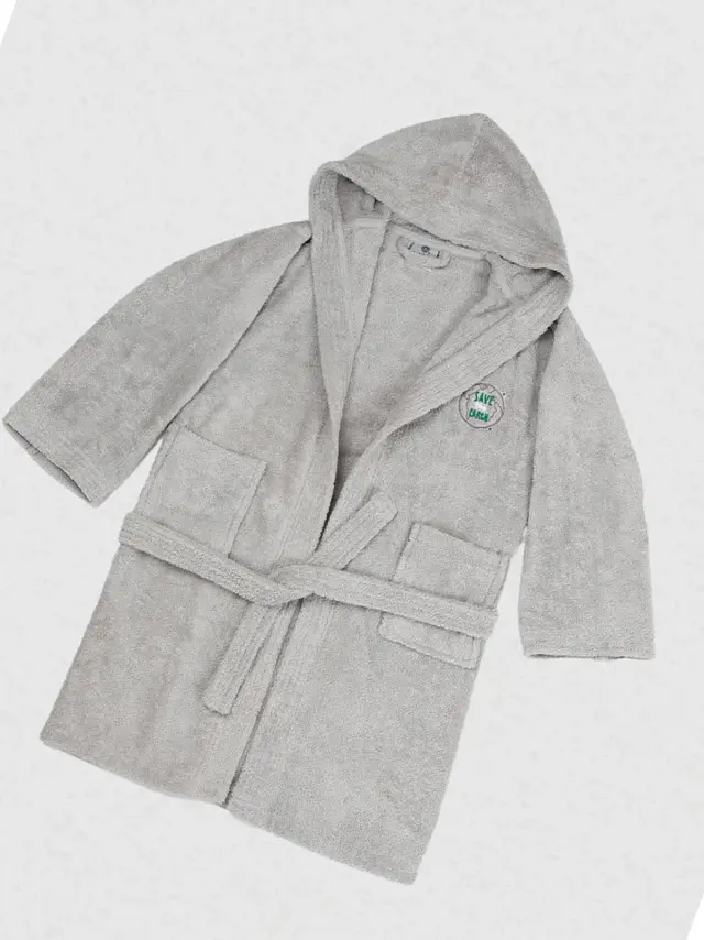 Μπουρνούζι Παιδικό Eco Grey Ηλικία 12-14 Sunshine