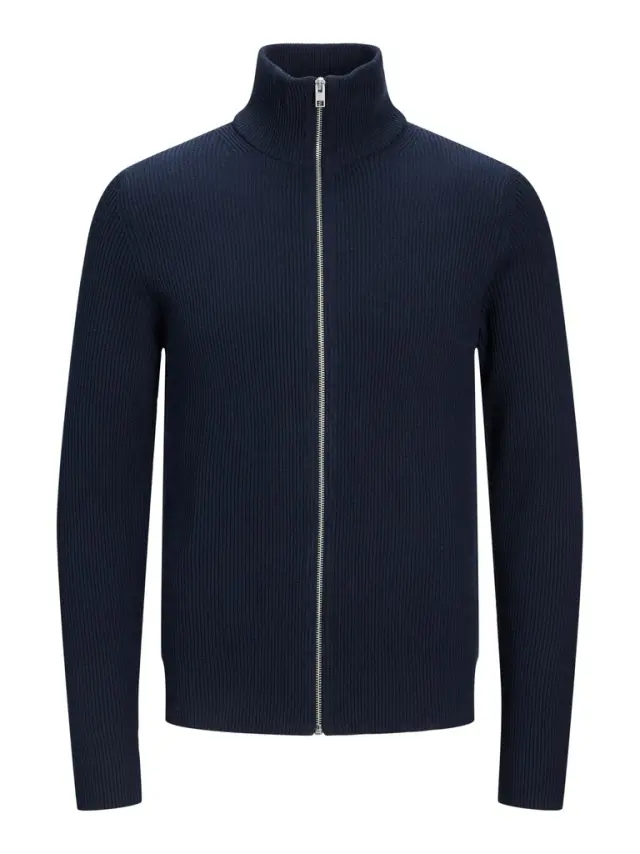 JPRCCPERFECT KNIT ZIP CARDIGAN maritime blue