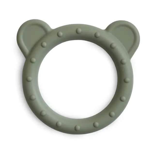 Mushie Teether Μασητικό Σιλικόνης - Bear - Dried Thyme